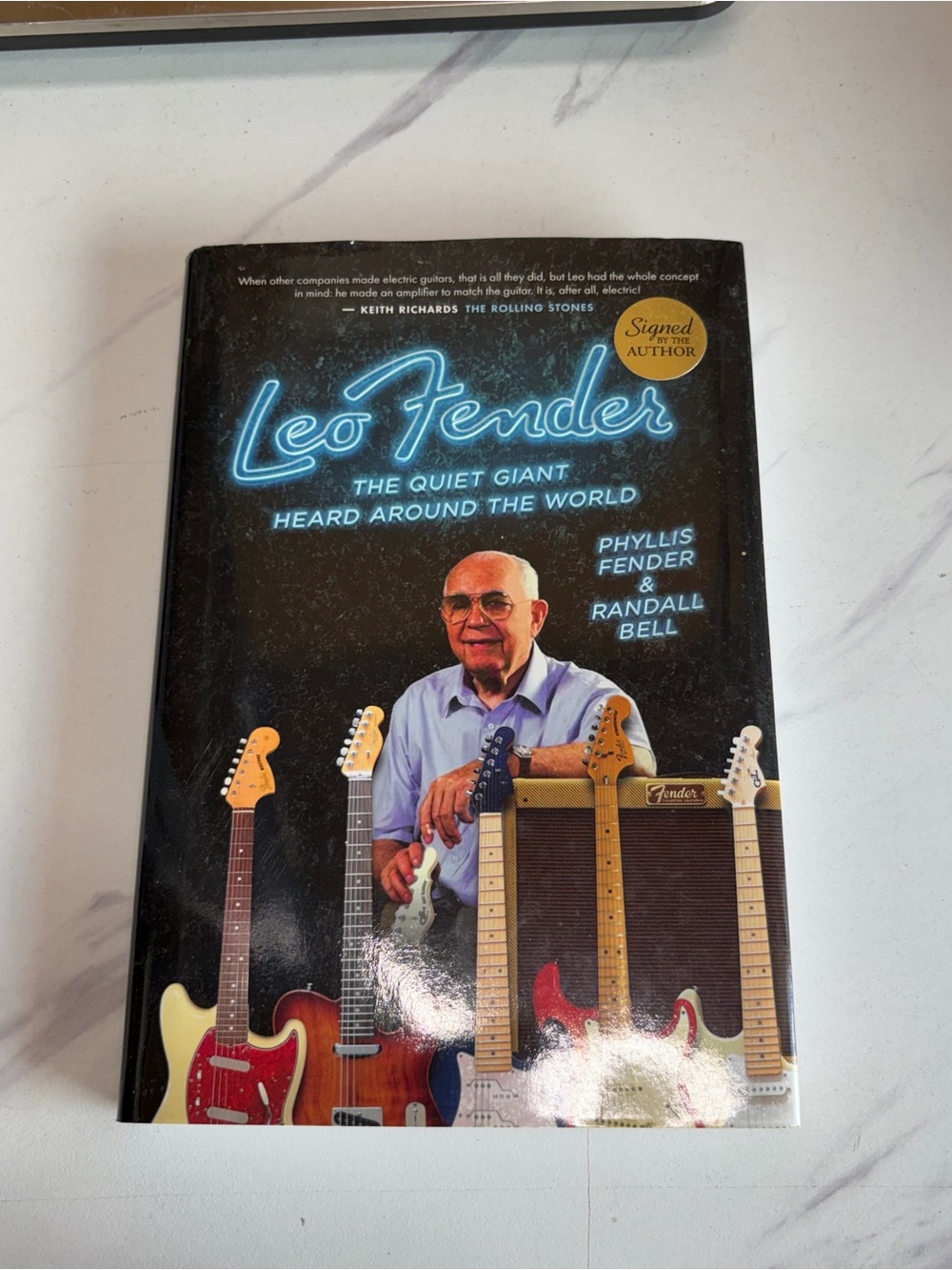 🔥 Leo Fender Quiet Giant 1st Printing Hardcover 2 Signatures Phyllis Fender Bell